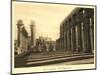 Colonnade at Luxor Temple-null-Mounted Art Print