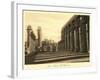 Colonnade at Luxor Temple-null-Framed Art Print