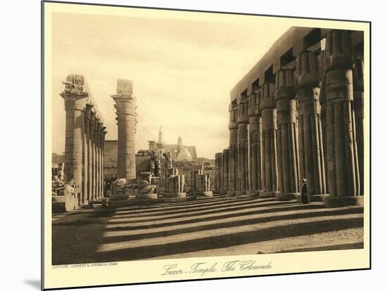 Colonnade at Luxor Temple-null-Mounted Art Print