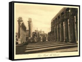 Colonnade at Luxor Temple-null-Framed Stretched Canvas