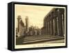 Colonnade at Luxor Temple-null-Framed Stretched Canvas