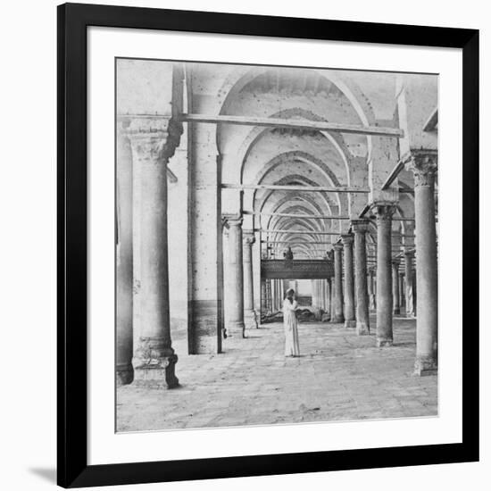 Colonnade, Cairo, Egypt, Late 19th or Early 20th Century-G Lekegian-Framed Giclee Print