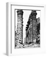 Colonnade, Hypostyle Hall, Egypt, 1878-Felix Bonfils-Framed Giclee Print