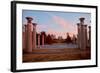 Colonnade in a park, 95 Bell Carillons, Bicentennial Mall State Park, Nashville, Davidson County...-null-Framed Photographic Print