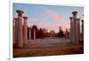 Colonnade in a park, 95 Bell Carillons, Bicentennial Mall State Park, Nashville, Davidson County...-null-Framed Photographic Print