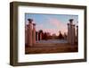 Colonnade in a park, 95 Bell Carillons, Bicentennial Mall State Park, Nashville, Davidson County...-null-Framed Photographic Print
