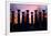 Colonnade in a park at sunset, 95 Bell Carillons, Bicentennial Mall State Park, Nashville, David...-null-Framed Photographic Print