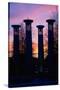 Colonnade in a park at sunset, 95 Bell Carillons, Bicentennial Mall State Park, Nashville, David...-null-Stretched Canvas