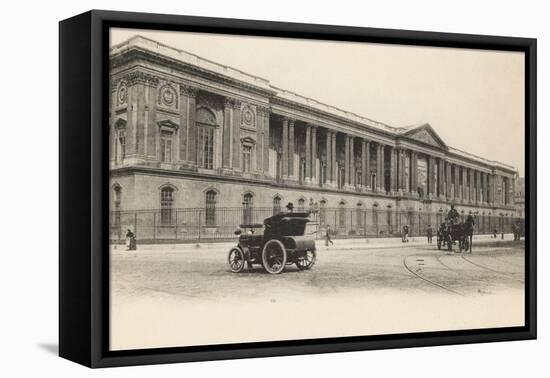 Colonnade, Louvre, Paris, 1910-French Photographer-Framed Stretched Canvas