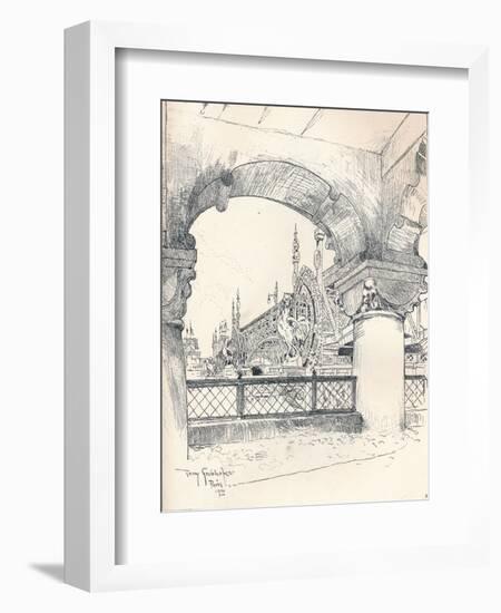 Colonnade Near the Pont Des Invalides, C1900-Tony Grubhofer-Framed Giclee Print