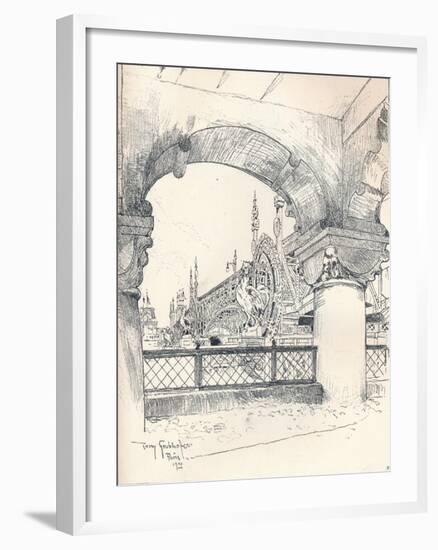 Colonnade Near the Pont Des Invalides, C1900-Tony Grubhofer-Framed Giclee Print