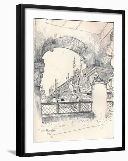 Colonnade Near the Pont Des Invalides, C1900-Tony Grubhofer-Framed Giclee Print