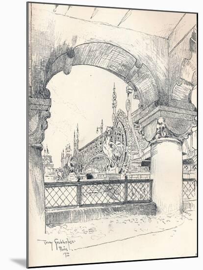 Colonnade Near the Pont Des Invalides, C1900-Tony Grubhofer-Mounted Giclee Print