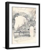 Colonnade Near the Pont Des Invalides, C1900-Tony Grubhofer-Framed Giclee Print