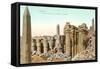 Colonnade, Obelisk, Karnak, Egypt-null-Framed Stretched Canvas