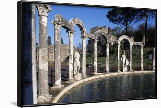 Colonnade of Canopus, Villa Adriana-null-Framed Photographic Print