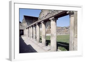 Colonnade, Stabian Baths, Pompeii-null-Framed Photographic Print