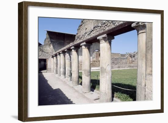 Colonnade, Stabian Baths, Pompeii-null-Framed Photographic Print