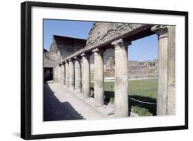 Colonnade, Stabian Baths, Pompeii-null-Framed Photographic Print