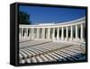 Colonnaded Amphitheater of the Arlington Cemetery in Virginia, USA-Hodson Jonathan-Framed Stretched Canvas