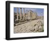 Colonnaded Street, Roman Ruins, Jerash, Jordan, Middle East-David Poole-Framed Photographic Print
