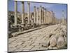 Colonnaded Street, Roman Ruins, Jerash, Jordan, Middle East-David Poole-Mounted Photographic Print