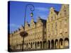 Colonnades of Buildings in the Town of Arras, Artois Region, Nord Pas De Calais, France, Europe-Simanor Eitan-Stretched Canvas
