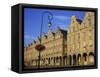 Colonnades of Buildings in the Town of Arras, Artois Region, Nord Pas De Calais, France, Europe-Simanor Eitan-Framed Stretched Canvas