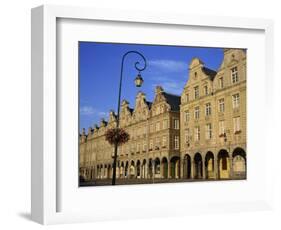 Colonnades of Buildings in the Town of Arras, Artois Region, Nord Pas De Calais, France, Europe-Simanor Eitan-Framed Photographic Print