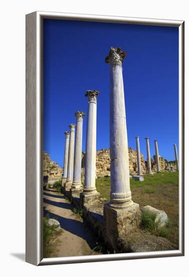 Colonnades of the Gymnasium, Salamis, North Cyprus, Cyprus, Europe-Neil Farrin-Framed Photographic Print