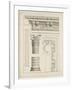Colonne avec chapiteau, entablement et corniche-Charles Le Brun-Framed Giclee Print