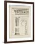 Colonne avec chapiteau, entablement et corniche-Charles Le Brun-Framed Giclee Print