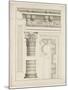 Colonne avec chapiteau, entablement et corniche-Charles Le Brun-Mounted Giclee Print
