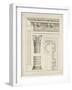 Colonne avec chapiteau, entablement et corniche-Charles Le Brun-Framed Giclee Print