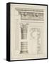 Colonne avec chapiteau, entablement et corniche-Charles Le Brun-Framed Stretched Canvas
