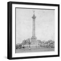 Colonne De Juillet, Place De La Bastille, Paris, France, Late 19th or Early 20th Century-null-Framed Giclee Print