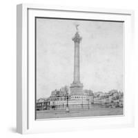 Colonne De Juillet, Place De La Bastille, Paris, France, Late 19th or Early 20th Century-null-Framed Giclee Print