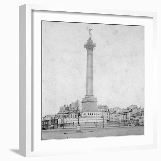 Colonne De Juillet, Place De La Bastille, Paris, France, Late 19th or Early 20th Century-null-Framed Giclee Print