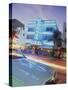 Colony Hotel and Classic Car, South Beach, Art Deco Architecture, Miami, Florida, Usa-Robin Hill-Stretched Canvas