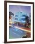 Colony Hotel and Classic Car, South Beach, Art Deco Architecture, Miami, Florida, Usa-Robin Hill-Framed Photographic Print