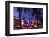 Colony Hotel, Facade, Ocean Drive at Dusk, Miami South Beach, Art Deco District, Florida, Usa-Axel Schmies-Framed Photographic Print