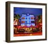 Colony Hotel on Ocean Drive in the Art Deco District of South Miami Beach in Miami, Florida, USA-null-Framed Art Print