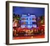 Colony Hotel on Ocean Drive in the Art Deco District of South Miami Beach in Miami, Florida, USA-null-Framed Art Print