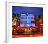 Colony Hotel on Ocean Drive in the Art Deco District of South Miami Beach in Miami, Florida, USA-null-Framed Art Print