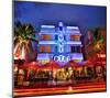 Colony Hotel on Ocean Drive in the Art Deco District of South Miami Beach in Miami, Florida, USA-null-Mounted Art Print