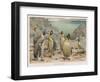 Colony of King Penguins-null-Framed Art Print