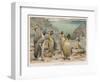 Colony of King Penguins-null-Framed Art Print