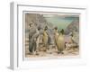 Colony of King Penguins-null-Framed Art Print