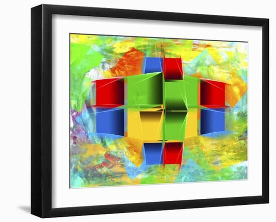 Color Abstract 1-Ata Alishahi-Framed Giclee Print