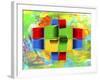 Color Abstract 1-Ata Alishahi-Framed Giclee Print